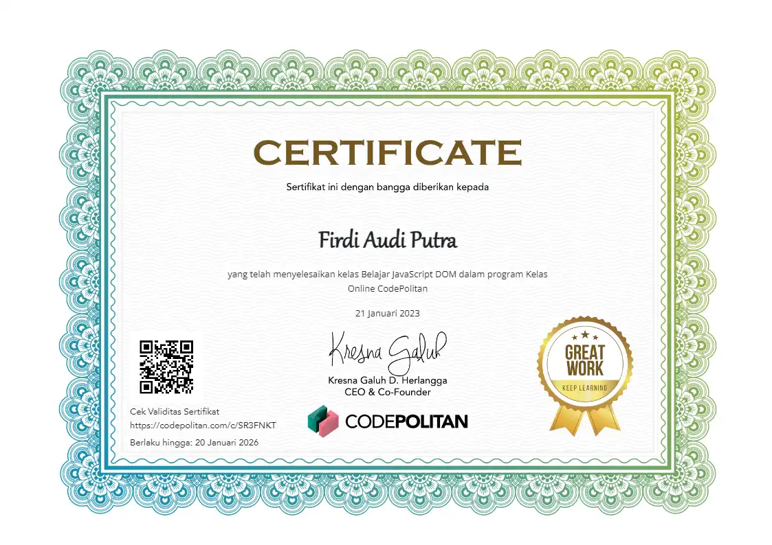 Class Javascript DOM with CodePolitan